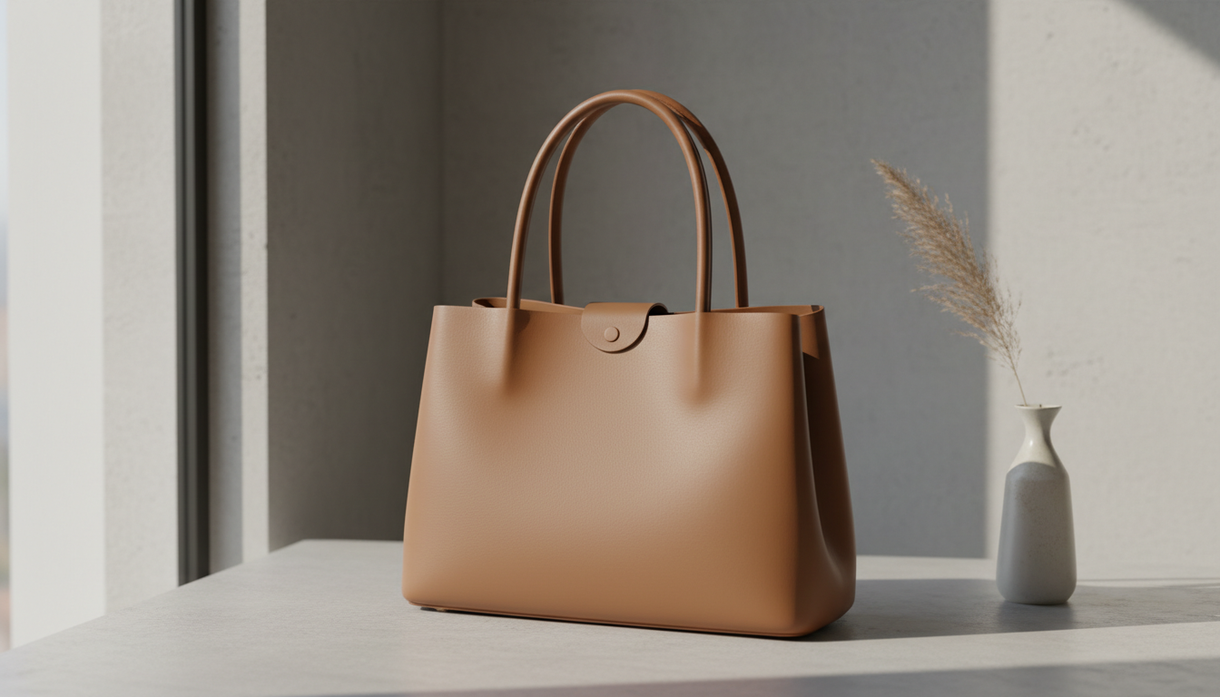 Минималистичная кожаная сумка без логотипов
