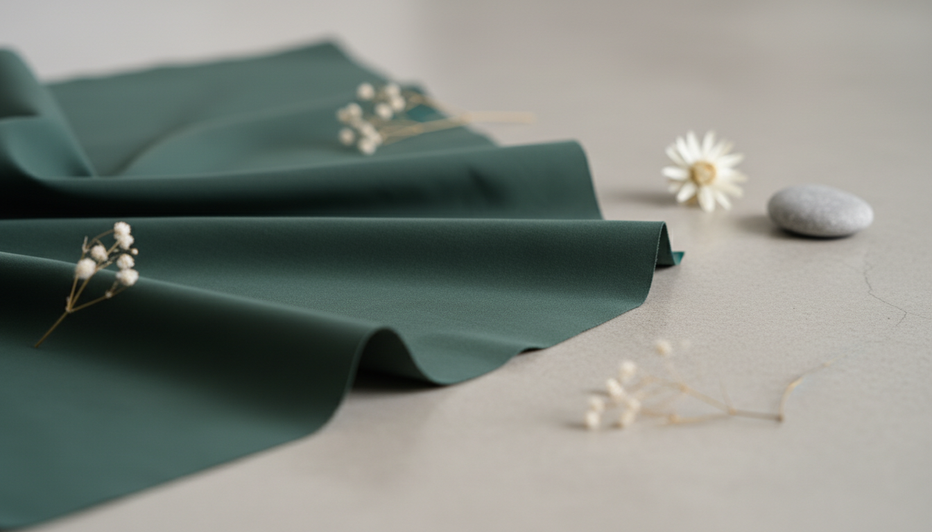 Образец эко-нейлона, крупный план, демонстрирующий матовую фактуру