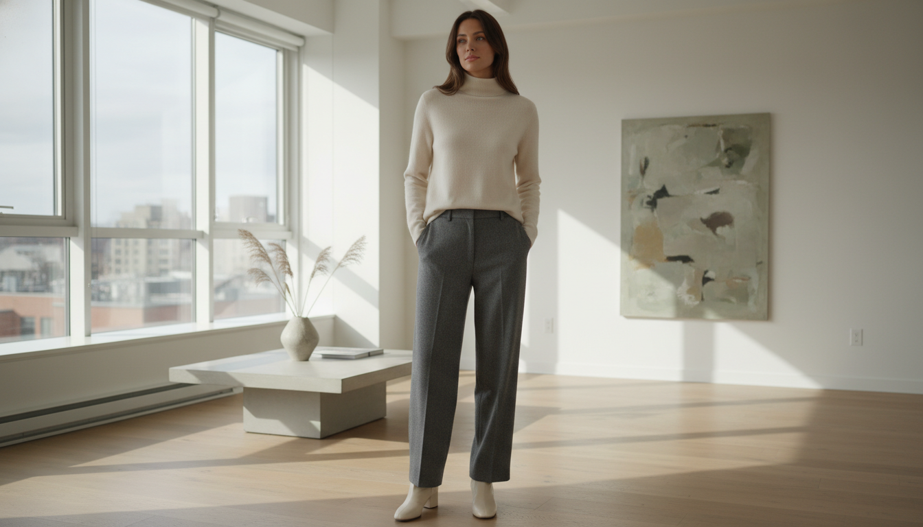 минималистичный кашемировый свитер